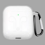 Чохол силіконовий Silicone Case для Apple AirPods 1 / 2 Прозорий