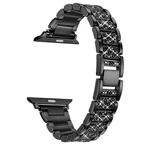 Металевий ремінець Diamond Metal Band для Apple Watch 38|40|41|42 (10 series) mm Black