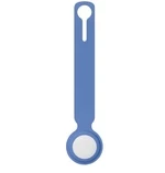 Силіконовий брелок із кільцем Silicone Case Long Transparent для AirTag Blue