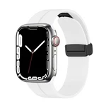 Силіконовий ремінець з магнітною застібкою для Apple Watch 38|40|41|42 (10 series) mm White