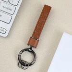 Шкіряний брелок-ремінець для ключів і телефону для Apple Brown