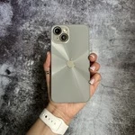 Чохол імітація скла Laser Disco case 3D logo для iPhone 14 Dark Grey