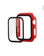 Чохол прозорий Colored board matte для Apple Watch 44 mm / SE 44mm Red