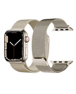 Ремінець металевий мілянська петля для Apple Watch 38|40|41|42 (10 series) mm Light Gold