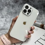Чохол скляний з захистом камери для iPhone X/XS White