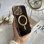Чохол глянцевий силікон з Magsafe для iPhone 13 Pro Max Black