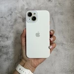 Чохол з силікону і покриттям Soft Touch мікрофібра для iPhone 13 White