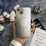 Матовий чохол MagSafe мінімалістичний дизайн захист і стиль Lume Case для iPhone 14 Plus Silver