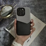 Чохол шкіряний з картхолдером та підтримкою MagSafe Deluxe Pocket для iPhone 16 Pro Max Dark Grey