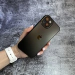 Чохол з гнучкого скла liquid glass для iPhone 15 Black