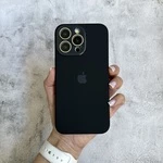 Чохол з силікону і покриттям Soft Touch мікрофібра для iPhone 16 Pro Max Black