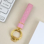 Шкіряний брелок-ремінець для ключів і телефону для Apple Pink