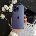 Чохол скляний матовий з захистом камери Matte AG-Glass для iPhone 13 Pro Purple