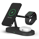 Безпровідна Док-станція 3-в-1 для iPhone, AirPods та iWatch T268 15W для Apple Black