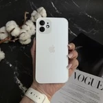 Чохол скляний матовий з захистом камери Matte AG-Glass для iPhone 12 White
