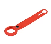 Силіконовий брелок із кільцем Silicone Case Long Transparent для AirTag Red
