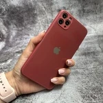 Чохол скляний Color Glass Full 360 для iPhone 11 Pro Max Rose red