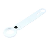 Силіконовий брелок із кільцем Silicone Case Long Transparent для AirTag White