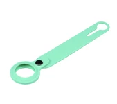 Силіконовий брелок із кільцем Silicone Case Long Transparent для AirTag Mint