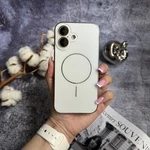 Матовий чохол MagSafe мінімалістичний дизайн захист і стиль Lume Case для iPhone 16 White