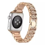 Металевий ремінець Diamond Metal Band для Apple Watch 38|40|41|42 (10 series) mm Champagne