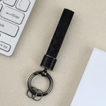 Шкіряний брелок-ремінець для ключів і телефону для Apple Black