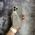Чохол імітація скла Laser Disco case 3D logo для iPhone 16 Pro Dark Grey