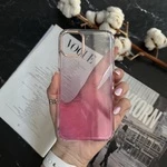 Силіконовий чохол з блискітками Shine OMBRE для iPhone 11 Pro Max Pink