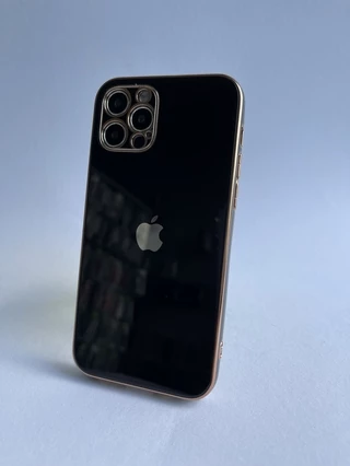 Чохол скляний glass case Lux для iPhone 12 Pro Max Black
