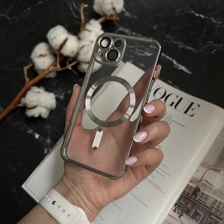 Чохол прозорий силікон Dream ultra MagSafe для iPhone 15 Silver