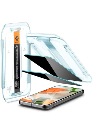 Захисне скло Spigen EZ FIT Privacy (1 шт), Антишпигун для iPhone 15 Pro Black