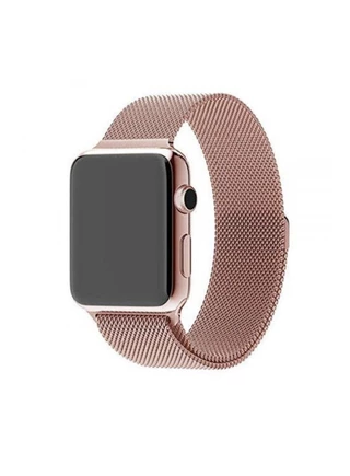 Ремінець металевий мілянська петля для Apple Watch 42|44|45|46|49mm Rose Gold