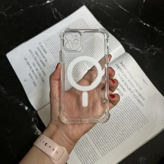 Чохол протиударний з кутами і Magsafe для iPhone 11 Прозорий