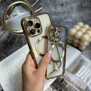 Чохол прозорий силікон Dream ultra MagSafe для iPhone 12 Pro Gold