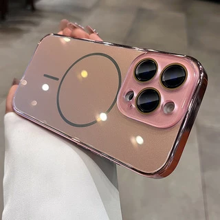 Глянцевий чохол Lume gloss з MagSafe для iPhone 13 Pro Rose Gold