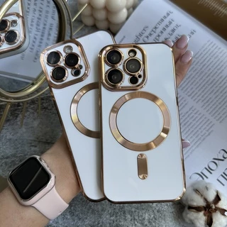 Чохол глянцевий силікон з Magsafe для iPhone 16 Pro White