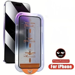 Захисне скло антишпигун 10D Frame з направляючою рамкою для iPhone 14 Pro Max