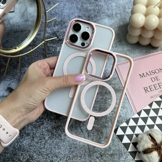 Чохол протиударний з магнітом Avengare Gase NEW MagSafe для iPhone 13, iPhone 14 Pink Sand