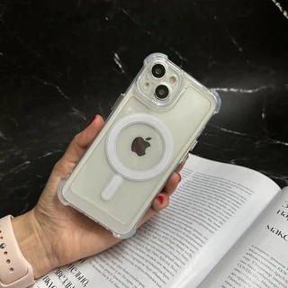 Чохол протиударний з кутами і Magsafe для iPhone 15 Plus Прозорий