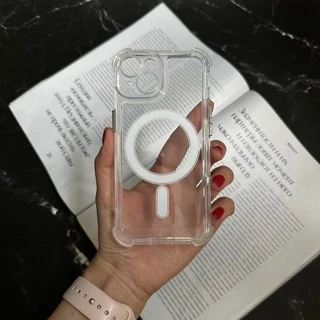 Чохол протиударний з кутами і Magsafe для iPhone 15 Plus Прозорий