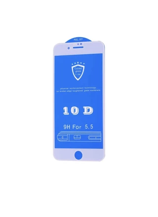 Захисне скло 10D Glass для iPhone 6 Plus/6S Plus White