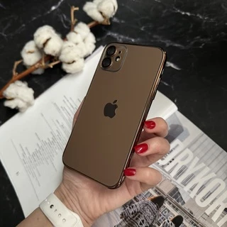 Чохол матовий імітація скла Desert Titanium для iPhone 15 Plus Dark Gold
