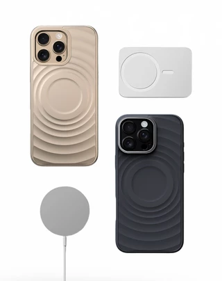 Протиударний силіконовий чохол з MagSafe Fantastic для iPhone 15 White