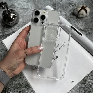 Чохол силікон ударостійкий з посиленими кутами TPU FULL для iPhone 13 Pro Прозорий