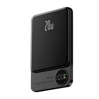 Магнітний бездротовий Power Bank MagSafe CYKE 10000mAh 20W для Apple Dark Grey