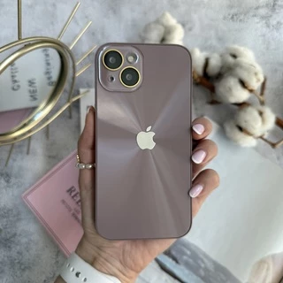 Чохол імітація скла Laser Disco case 3D logo для iPhone 15 Lavender