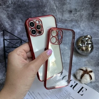 Гальванічний прозорий чохол Galvanic Full для iPhone 12 Pro Red