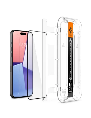 Захисне скло Spigen Screen Protector EZ (1 шт в комплекті) для iPhone 15 Pro Max Прозорий
