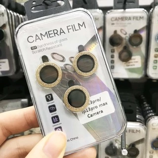 Захисне скло на камеру Diamonds Lens для iPhone 15 Pro, iPhone 15 Pro Max Gold