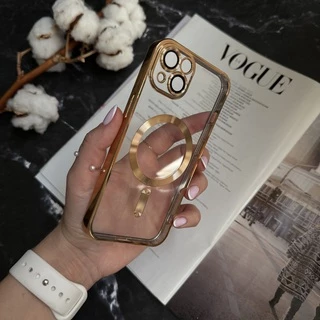 Чохол прозорий силікон Dream ultra MagSafe для iPhone 14 Plus Gold
